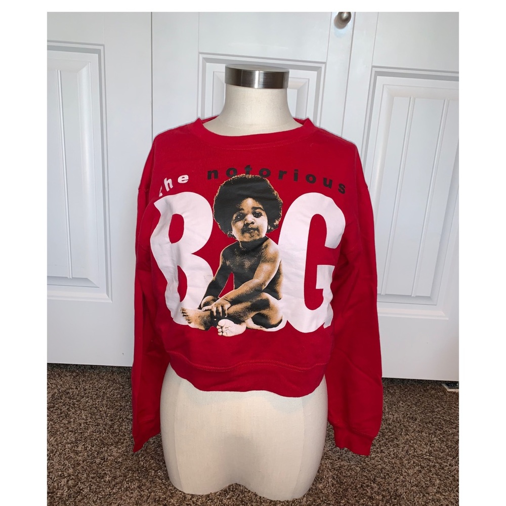 Notorious BIG crop sweatshirt